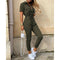 Women's Tailored Belted Jumpsuit - Autumn Edition